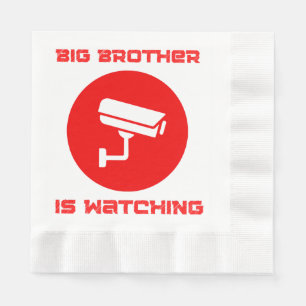 Serviette En Papier Big Brother regarde 1984 ingsoc