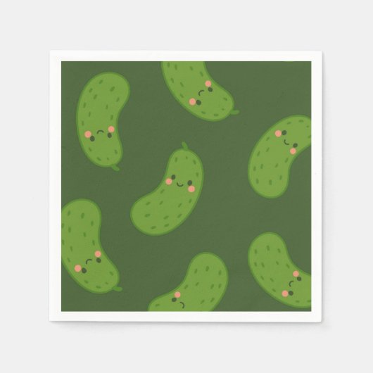 Serviette En Papier Big Dill Green Pickle Baby shower (Devant)