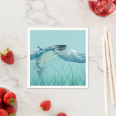 Serviette En Papier Big Fish in Water Anniversaire (En situation)