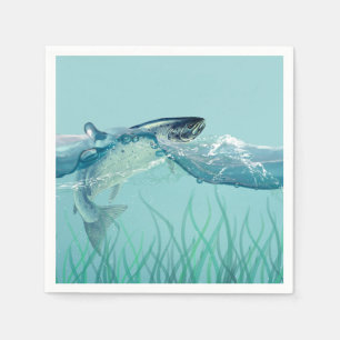 Serviette En Papier Big Fish in Water Anniversaire