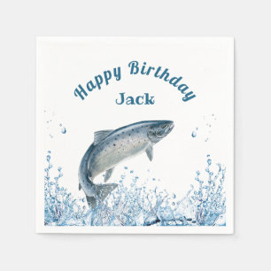 Serviette En Papier Big Fish In Water Fête d'anniversaire