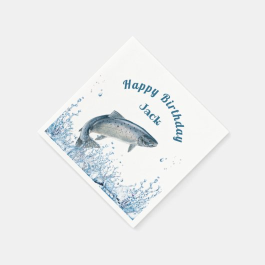 Serviette En Papier Big Fish In Water Fête d'anniversaire (Coin)