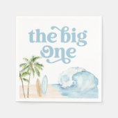 Serviette En Papier Big One Beach Surf 1er anniversaire (Devant)