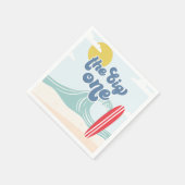 Serviette En Papier Big One Surf Beach 1er anniversaire (Coin)