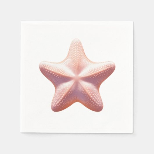Serviette En Papier Big Pink Starfish (Devant)