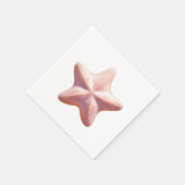 Serviette En Papier Big Pink Starfish (Coin)