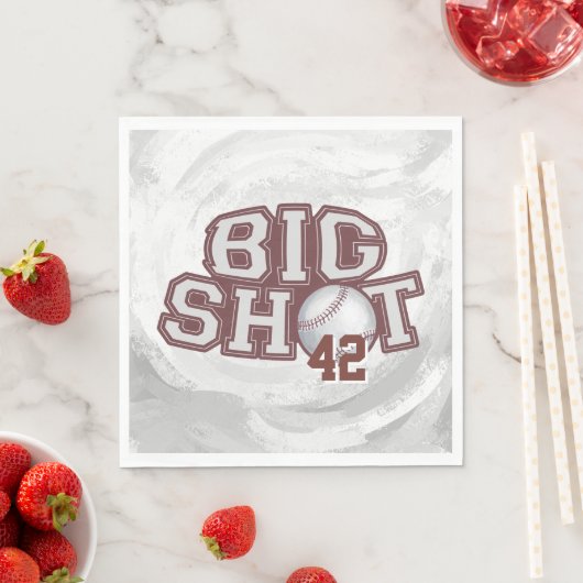 Serviette En Papier Big Shot Basball (En situation)