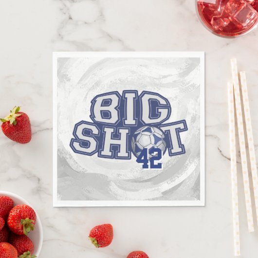 Serviette En Papier Big Shot Soccerball (En situation)
