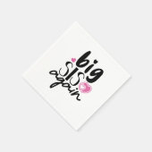 Serviette En Papier Big Sis de nouveau (Coin)