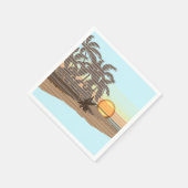 Serviette En Papier Big Sunset Strike Hawaiian Surfer (Coin)