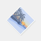 Serviette En Papier Big Sunset Strike Hawaiian Surfer (Coin)