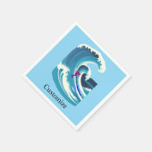 Serviette En Papier Big Wave Surfer Thunder_Cove (Coin)