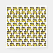 Serviette En Papier Big Yellow School Bus Enseignant Conducteur Éducat (Devant)