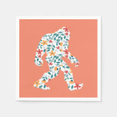 SERVIETTE EN PAPIER BIGFOOT FLORAL (Devant)