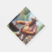 Serviette En Papier Bigfoot Grilling Burgers (Coin)