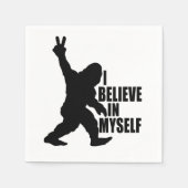 Serviette En Papier Bigfoot-Je crois en moi-même (Devant)