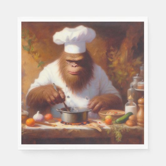 Serviette En Papier Bigfoot le chef (Devant)