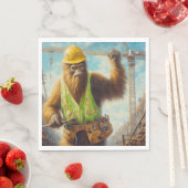 Serviette En Papier Bigfoot le travailleur du bâtiment (En situation)