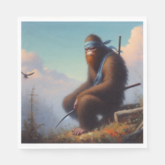 Serviette En Papier Bigfoot Ninja (Devant)