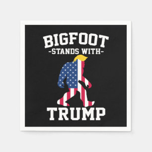 Serviette En Papier Bigfoot Se Déplace Avec Les Élections Trump De 202