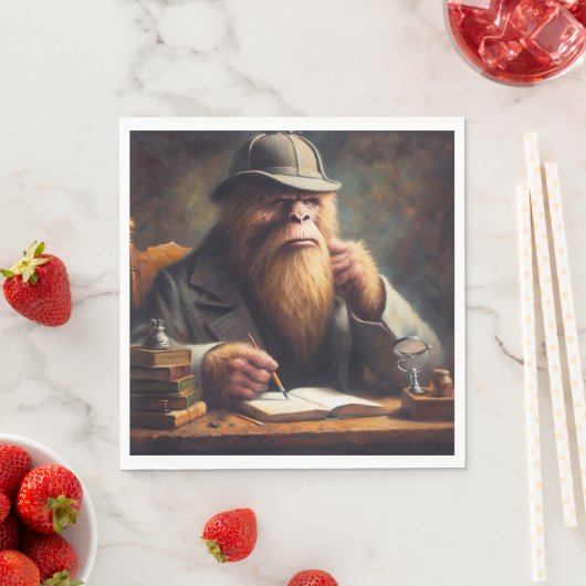 Serviette En Papier Bigfoot Sherlock Holmes (En situation)