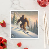 Serviette En Papier Bigfoot Snowboard (En situation)