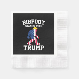 Serviette En Papier Bigfoot soutient Trump Élections 2024