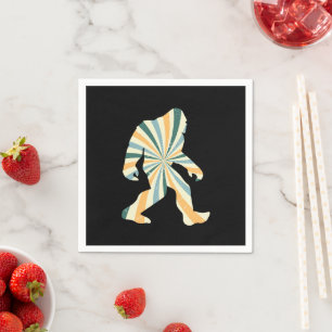 Serviette En Papier Bigfoot Squatchy Rétro Style 90s