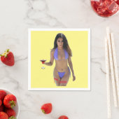 Serviette En Papier Bikini brun beauté Thunder_Cove (En situation)