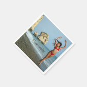 Serviette En Papier Bikini Model Dancing Thunder_Cove (Coin)