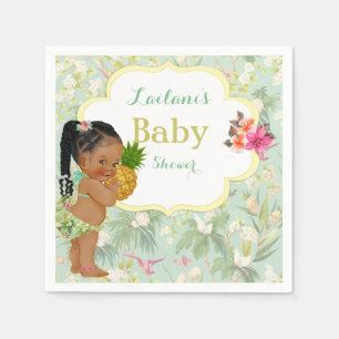 Serviette En Papier Bikini pour bébé fille Tresses tropicales Luau Haw