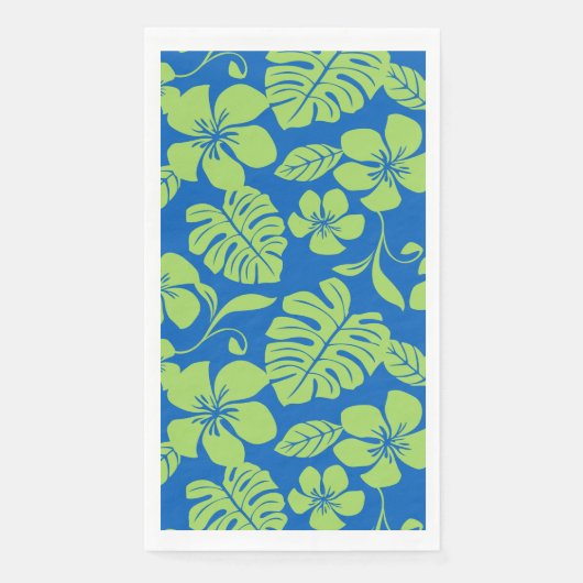 SERVIETTE EN PAPIER BIKINI ROSE (BLEU/VERT) (Devant)