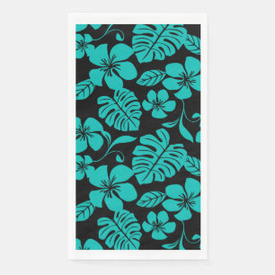 SERVIETTE EN PAPIER BIKINI ROSE (NOIR/TURQUOISE)