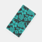 SERVIETTE EN PAPIER BIKINI ROSE (NOIR/TURQUOISE) (Coin)