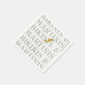 Serviette En Papier Bikinis et Martinis (Coin)