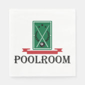Serviette En Papier Billard Classique 8 Ball (Devant)