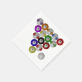 Serviette En Papier Billard Huit Ball Rack (Coin)