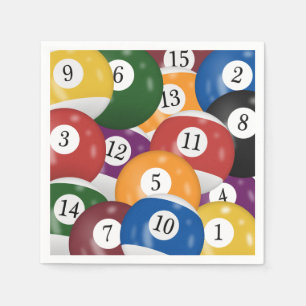 Serviette En Papier Billiard Ball Collection