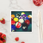 Serviette En Papier Billiard Balls (En situation)