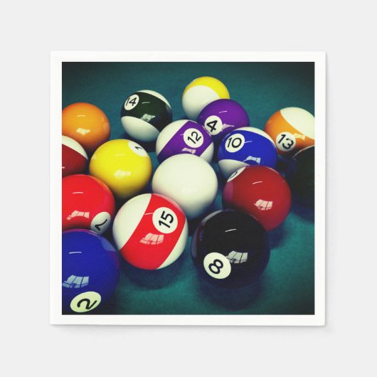 Serviette En Papier Billiard Balls (Devant)