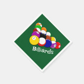 Serviette En Papier Billiard Balls Design Papier Naples (Coin)