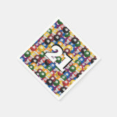 Serviette En Papier Billiard Balls pour 21e anniversaire (Coin)