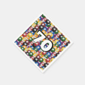 Serviette En Papier Billiard Balls pour 70e anniversaire (Coin)