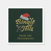 Serviette En Papier Bingle Jells Tipsy Noël (Devant)