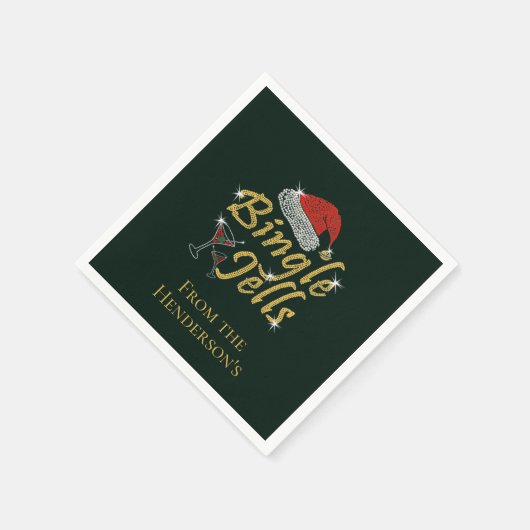 Serviette En Papier Bingle Jells Tipsy Noël (Coin)