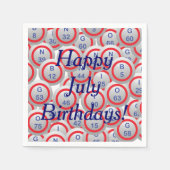 Serviette En Papier Bingo Balls (Devant)