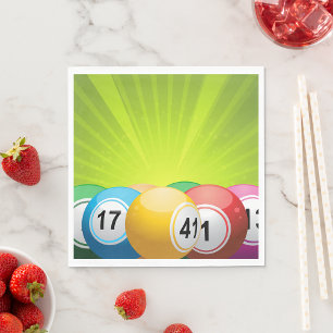 Serviette En Papier Bingo Balls