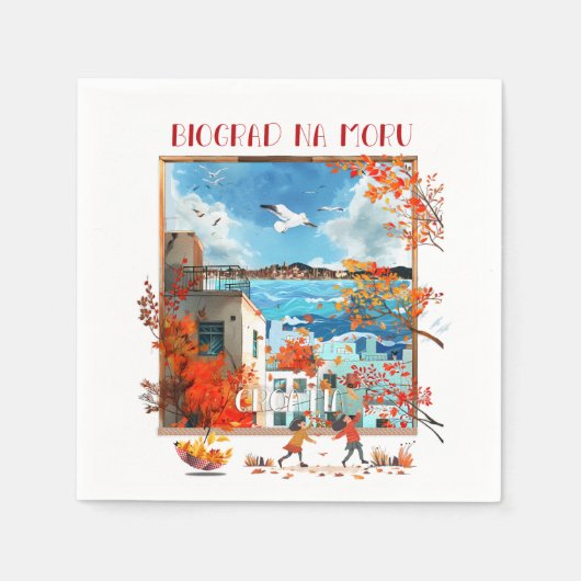 Serviette En Papier Biograd na Moru 2 (Devant)