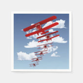 Serviette En Papier Biplane rétro (Devant)