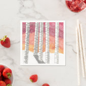 Serviette En Papier Birch Dans La Neige (En situation)